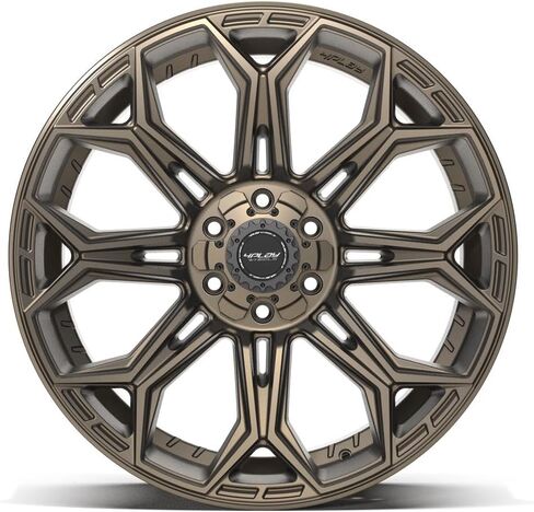 4PLAY Wheels 4P83 22 Inch Rims and Tires Fit 6x135 & 6x139.7 22x10 Satin Bronze - TerraMax RT 285/45-22 (Set of 4) in Kuwait