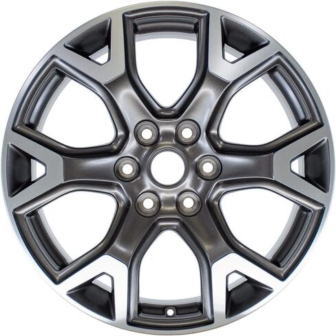 OEM JP31 20 Inch Rims and Tires Fit Wagoneer 6x139.7 20x9 Satin Gunmetal Machined - Hollander 2678 - Eagle LS2 275/55-20 (Set of 4) in Kuwait