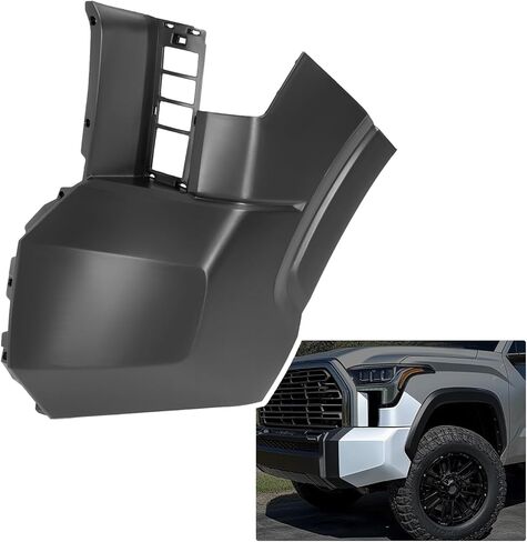 KUAFU Front Bumper End Cap Pair Compatible with 2022-2024 Toyota Tundra Replacement for TO1017107 TO1046125 TO1016106 Bumper Cover Corner Black Driver & Passenger Side in Saudi Arabia