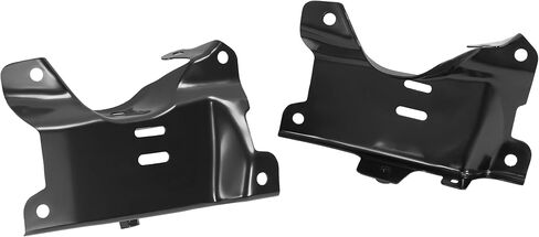 KUAFU Front Bumper Outer Brackets Compatible with 2007-2010 Chevy Chevrolet Silverado 2500 HD 3500 HD Replacement for 15838204 15838205 GM1066186 GM1067186 2Pcs Left & Right Steel Electrophoresis in Saudi Arabia