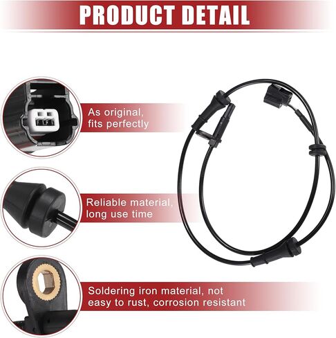 ACROPIX Car Front ABS Wheel Speed Sensor Fit for Nissan Murano 2011-2014 No.479101AA0A - Pack of 2 in Saudi Arabia