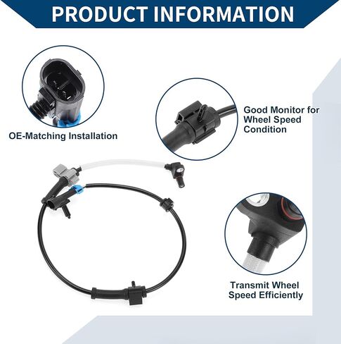 No.15112402 ABS Wheel Speed Sensor for Chevrolet Silverado 3500 2003-2005 Front Left Right ABS Sensor Anti-lock Braking System Sensor 1 Pcs in Saudi Arabia