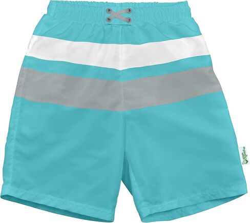 i play. by Green Sprouts Boys' Trunks with Built-in Reusable Swim Diaper, Seafoam Simple Dino, 6 Months in Kuwait