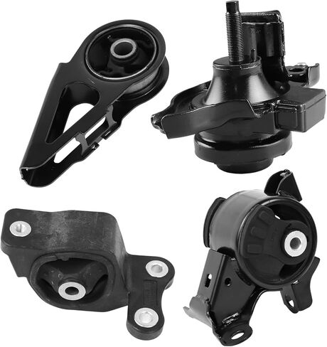4Pcs Engine Motor Mount & Transmission Mount Set, Compatible with Honda Fit 1.5L L4 2007-2008, Replace OE: A4541, AM500, A4552, A4538 in Kuwait