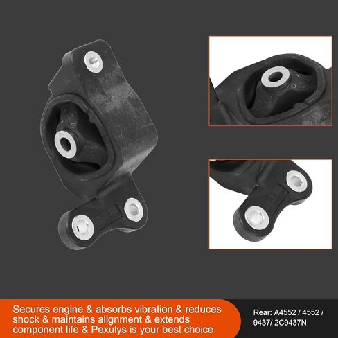 4Pcs Engine Motor Mount & Transmission Mount Set, Compatible with Honda Fit 1.5L L4 2007-2008, Replace OE: A4541, AM500, A4552, A4538 in Kuwait