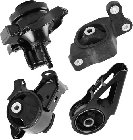 4Pcs Engine Motor Mount & Transmission Mount Set, Compatible with Honda Fit 1.5L L4 2007-2008, Replace OE: A4541, AM500, A4552, A4538 in Kuwait