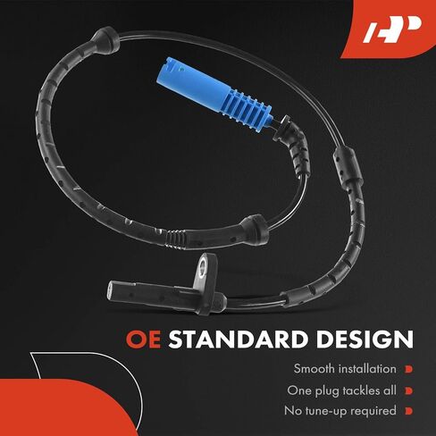 A-Premium ABS Wheel Speed Sensor Compatible with BMW Models - X5 2003 2004 2005 2006 - Rear Driver or Passenger Side, Replace# 34526771705, 34520025726 in Saudi Arabia