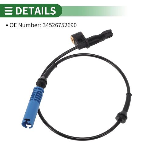 ABS عجلة السرعة الاستشعار ABS الاستشعار نظام الفرامل المضادة للقفل الاستشعار رقم 34526752690 لسيارات BMW Z3 2001-2002 1 قطعة الجبهة اليمنى in Saudi Arabia