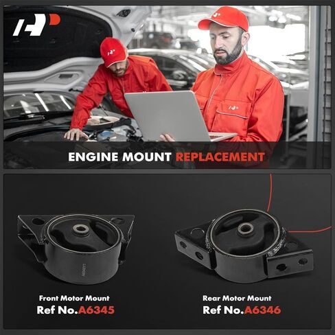 A-Premium 2PCS Front and Rear Engine Motor Mount Kit Compatible with Nissan Altima 1993-2001 2.4L, Replace# 113209E102, 113209E107 in Saudi Arabia