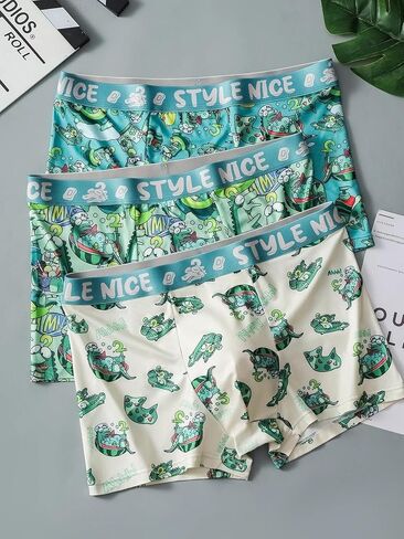 Men's Underwear Boxer Briefs, Soft Stretch & Comfortable Underwear for Men, Casual Mid Rise Underpant 4 Pack in Saudi Arabia