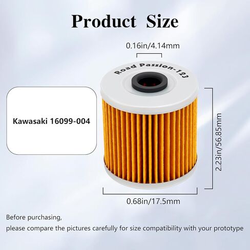 استبدال فلتر زيت العاطفة الطريق لكاواساكي KLF300 BAYOU 2X4 300 1986-2004 KLF300 BAYOU 4X4 300 1989-2004 (حزمة من 4) in Saudi Arabia