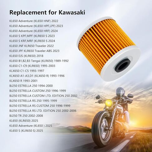 استبدال فلتر زيت العاطفة الطريق لكاواساكي KLF300 BAYOU 2X4 300 1986-2004 KLF300 BAYOU 4X4 300 1989-2004 (حزمة من 4) in Saudi Arabia