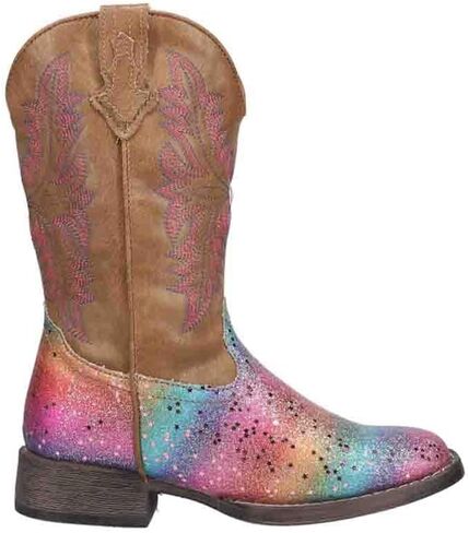 ROPER Girl's Glitter Rainbow (Toddler/Little Kid) Tan 12 Little Kid M in Saudi Arabia