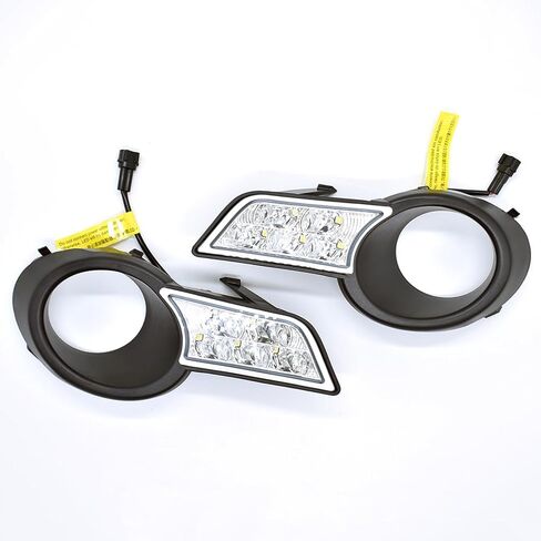 LED أضواء الضباب الجمعية DRL صالح ل 2008 2009 2010 تويوتا هايلاندر النهار تشغيل ضوء مصابيح القيادة المصد الأمامي مصابيح ضباب in Kuwait