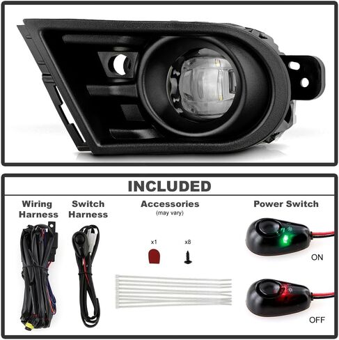 KEEKPO - For 2021 2022 2023 Chevy Trailblazer LED Bumper Fog Lights Driving Lamps w/Switch Pair Replacement Left+Right in Kuwait