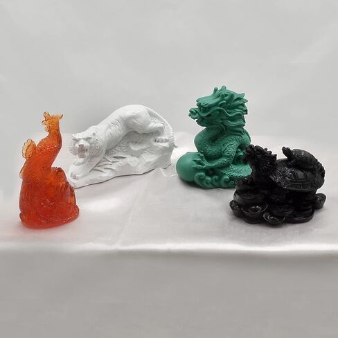 Feng Shui Resin Four Celestial Animals Dragon Phoenix Turtle Tiger Statue in Saudi Arabia