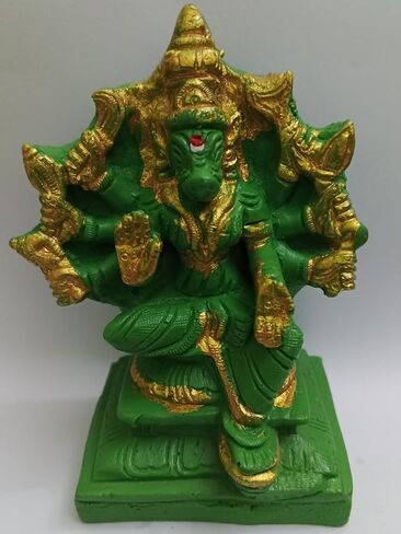 Goddess VARAHI/VARAHI Amman/Lord VARAHI Devi Idols - POLYRESIN Idols Green Colour 11 CM Height in Saudi Arabia