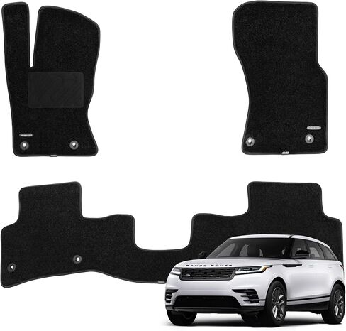 WENNEBIRD Superior Carpet Front Row Floor Mats for 2017-2026 Land Rover Range Rover Velar (L560), 0.6-Inch Ultra-Thick, Noise-Reducing, All-Weather Waterproof Anti-Slip – 2-Pc Set in Kuwait