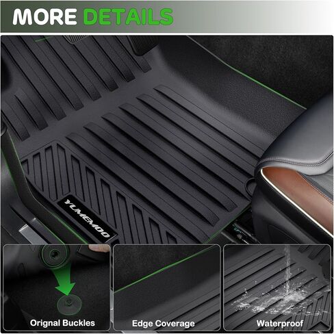 Floor Mats for Toyota 4Runner 2013-2024 (Only for 5 Seats) Upgrade Trunk Mat with Backrest Mat All Weather TPE Floor Liners Fit for Toyota 5th Gen 4 Runner Anti-Slip Full Set Car Accessories in Kuwait