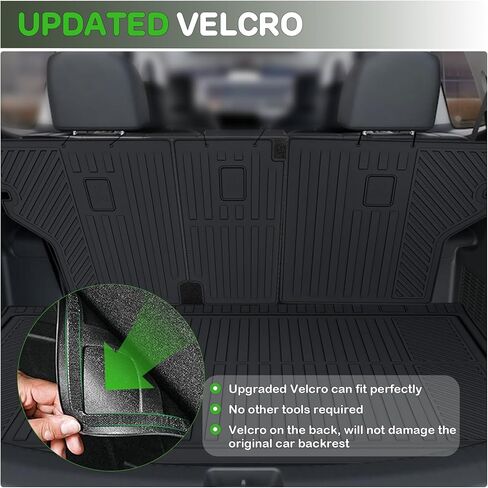 Floor Mats for Toyota 4Runner 2013-2024 (Only for 5 Seats) Upgrade Trunk Mat with Backrest Mat All Weather TPE Floor Liners Fit for Toyota 5th Gen 4 Runner Anti-Slip Full Set Car Accessories in Kuwait