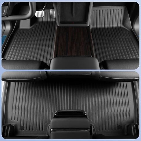 SMABEE 12Pcs Floor Mats Set for 2025 2026 Tesla Model X 6 Seater (Not fit 5/7 Seater) All Weather 2025-2022 Floor Liner Back Seat Cargo Liner Front Rear Trunk Backseat TPE Car Mats Accessories in Saudi Arabia
