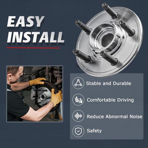 محمل العجلة الخلفية ALLCOMBO ومحورها لـ 2002-2010 Ford Explorer Mercury Mountaineer 2003-2005 Lincoln Aviator 2007-2010 Explorer Sport Trac Driver زوج مجموعة استبدال جانب الركاب - 521000 in Kuwait