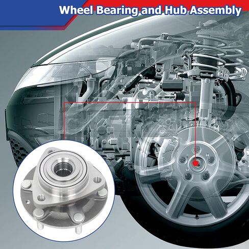 2Pcs Front Wheel Hub Bearings Replacement for Hyundai Entourage 2007-2010 Replacement for Kia Sedona 2006-2012 2014 515090 in Kuwait