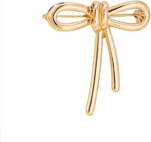 Minimalist Bow Brooch Pin for Women Men Gold-Tone Danity Ribbon Bowknot Lapel Pins for Hat Bag Suit Tie Badges Dresses Suit Shirt Clothes Accessories Wedding Party Fashion Jewelry in Saudi Arabia