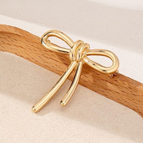Minimalist Bow Brooch Pin for Women Men Gold-Tone Danity Ribbon Bowknot Lapel Pins for Hat Bag Suit Tie Badges Dresses Suit Shirt Clothes Accessories Wedding Party Fashion Jewelry in Saudi Arabia