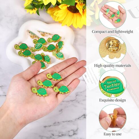 25 Sets Employee Appreciation Gifts Bulk, Cute Bee Turtle Pin with Organza Bags Thank You Cards, Employee Appreciation Gift Inspirational Bulk Gifts for Coworker Teacher Christmas Favor in Kuwait