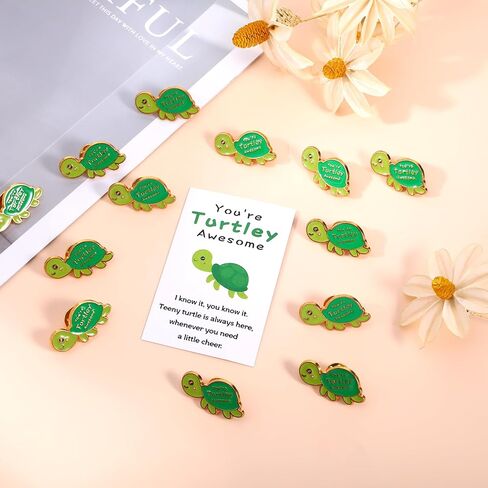 25 Sets Employee Appreciation Gifts Bulk, Cute Bee Turtle Pin with Organza Bags Thank You Cards, Employee Appreciation Gift Inspirational Bulk Gifts for Coworker Teacher Christmas Favor in Kuwait