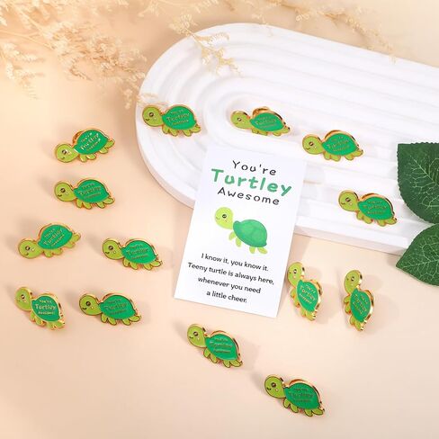 25 Sets Employee Appreciation Gifts Bulk, Cute Bee Turtle Pin with Organza Bags Thank You Cards, Employee Appreciation Gift Inspirational Bulk Gifts for Coworker Teacher Christmas Favor in Kuwait