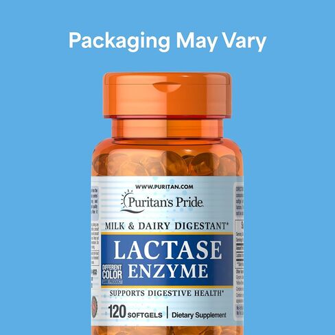 Puritan's Pride إنزيم اللاكتيز 125 ملغ، كبسولة هلامية، 120 قطعة in Kuwait