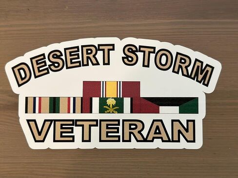 ملصق ممتص الصدمات من Desert Storm مع أشرطة - مقطوع بالقالب in Kuwait