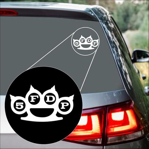 DF 5FDP Vinyl Decal Sticker - 6 Inches, White, for Car, Truck, Guitar Case, Box, Tumbler, Laptop, Wall, and Window - Versatile Bumper and Vehicle Decal in Saudi Arabia