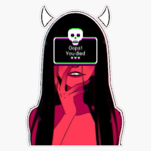 Magnet Anime Girl Bumper Sticker Car Flexible Reuseable Magnetic Vinyl 5" in Saudi Arabia