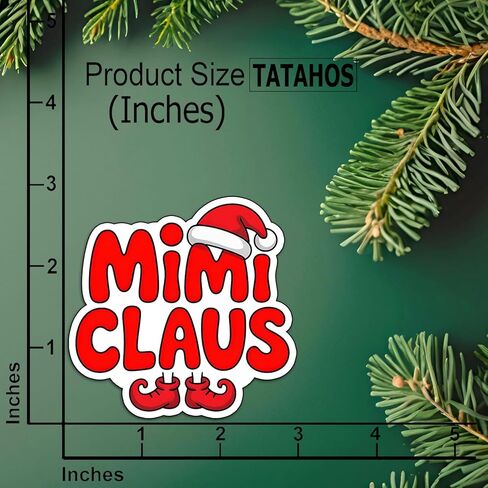 (3 قطع) ملصقات عيد الميلاد ميمي كلوز مضحكة للعطلات سانتا قبعة الجدات الممتعة لتزيين عيد الميلاد هدايا عيد الميلاد مقاومة للماء اقتباسات للعطلات شارات الفينيل زجاجة مياه ممتصة للصدمات للسيارة وقبعة صلبة للهاتف المحمول 3 بوصات in Kuwait