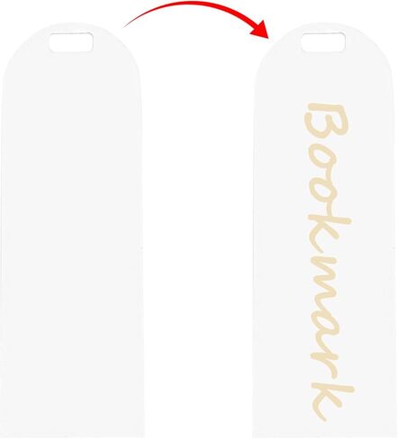 TEHAUX أكريليك المرجعية الفراغات 20 قطعة 2 مم رشاقته علامات فارغة واضحة 5.9 × 1.96 في علامات صفحة شفافة بدون شرابات لمشاريع الحرف اليدوية DIY in Kuwait