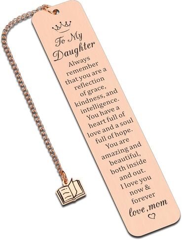 Easter Basket Essentials for Girls 16-18 Daughter Bookmarks from Mom Inspirational Gifts for Daughter Popular Gift for College Girl to My Daughter Graduation Gift Daughters Gifts on Mothers Day in Saudi Arabia