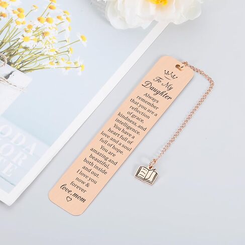 Easter Basket Essentials for Girls 16-18 Daughter Bookmarks from Mom Inspirational Gifts for Daughter Popular Gift for College Girl to My Daughter Graduation Gift Daughters Gifts on Mothers Day in Saudi Arabia