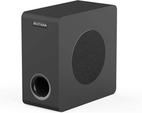 BESTISAN Subwoofer, Powered Subwoofer, Deep Bass Home Theater Sub, High Speaker Level Input/Output, 6.5 Inch, Black in Saudi Arabia