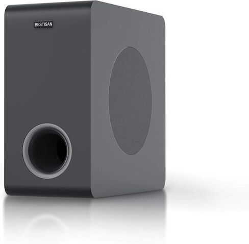 BESTISAN Subwoofer, Powered Subwoofer, Deep Bass Home Theater Sub, High Speaker Level Input/Output, 6.5 Inch, Black in Saudi Arabia