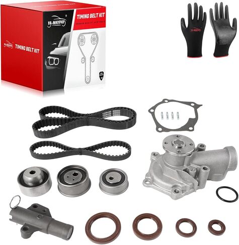 Engine Timing Belt Kit W/Water Pump Compatible with Mitsubishi Eclipse Galant Lancer Outlander 2.4L Replacement OE 1300A066 MR994968 MR984375 MD352473 MN137247 in Kuwait