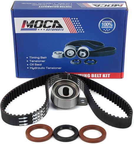 MOCA TCK236 Timing Belt Kit with Tensioner Compatible with 1993-1997 for TOYOTA Corolla, for Geo Prizm 1.6L L4 DOHC 4AFE in Saudi Arabia