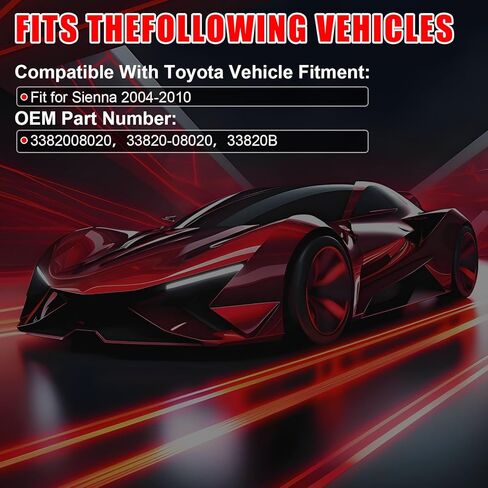 Automatic Transmission Gearshift Control Cable, Gear Shifter Cable Replacement Fit for Toyota Sienna 2004 2005 2006 2007 2008 2009 2010, Replace # 3382008020 in Kuwait