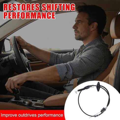 Automatic Transmission Gearshift Control Cable, Gear Shifter Cable Replacement Fit for Toyota Sienna 2004 2005 2006 2007 2008 2009 2010, Replace # 3382008020 in Kuwait