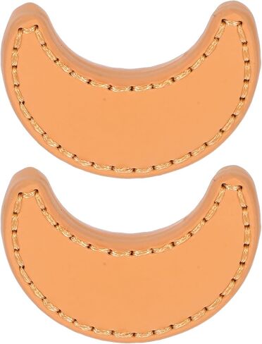 2pcs Moon Shaped Wardrobe Door Handles Single Hole Pu Leather Drawer Pulls Furniture Hardware for Room Cabinet and Dresser Drawers in Saudi Arabia