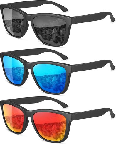 نظارات شمسية مستقطبة من MEETSUN للرجال، نظارات شمسية مع حماية من الأشعة فوق البنفسجية لقيادة الصيد in Kuwait