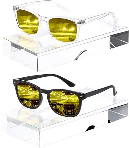 Night Night Glasses for Women Men, Polarized Nighttime Vision Glasses with Yellow Lens Anti Glare (2 Pack) in Saudi Arabia