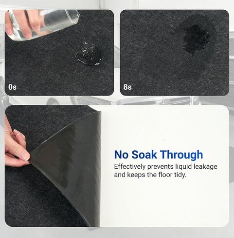 سجادة أرضية المرآب من FLEXIMOUNTS مقاس 6 × 5 بوصات، أرضية المرآب المقاومة للماء للسيارات وسيارات الدفع الرباعي، ماصة، مقاومة للانزلاق، نسيج سجاد سريع الجفاف in Kuwait